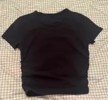 Lululemon Classic Black Short Sleeve Top Soft Line