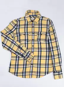 Aeropostale Cher Horowitz Clueless Yellow Button Down Plaid Top