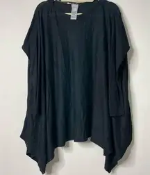 Chico's  Black Flowy Oversized Shirt 0 (Small)