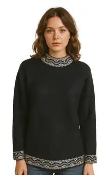 Vtg Peruvian Alpaca Aztec Soft Fuzzy Sweater