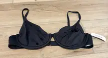 Soma underwire bikini top black size large