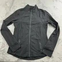 Lululemon Womens Define Jacket Size 12 Black Full Zip Athletic Preppy Thumb Hole