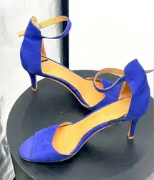 H&M purple strap sandals, size‎ 9 suede S-69