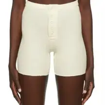 SKIMS NWT Waffle Shorts in Cream- Size XS