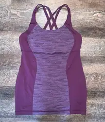 Lululemon  Athletica Cross Back Tank Top with Built in Bra No Size Dot