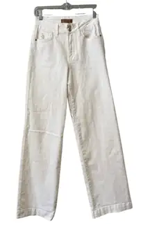Judy Blue Women Size 3/26 Wide Leg Jeans Whites Cotton Blend Preppy Modern City