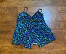 Blue And Green Tankie Top