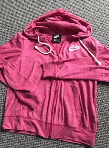 nike full zip hoodie small Pink