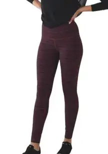 Lululemon  Athletica High Times Cyber Red Grape Bordeaux Drama Legging Pant ~ 6