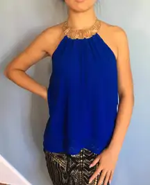 Royal Blue Blouse 