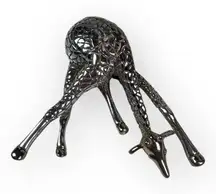 Vintage Silver Giraffe Brooch