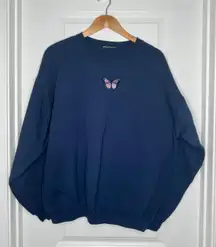 Purple Butterfly Crewneck