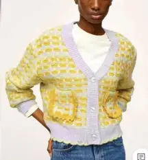 Mango Multi Color Knit Cardigan