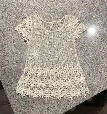 crotchet floral top