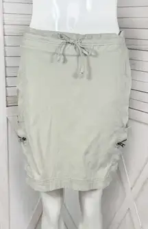 Athleta Trekkie Cargo Skort Stretch Pencil Stone Taupe 10 Tall Athletic Outdoor