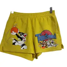 Space Jam Tune
Squad Graphic Cropped Tank Top And Short Set Yellow EUC