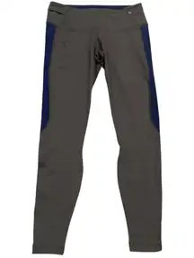 YOGASMOGA COLORBLOCK GRAY BLUE NEON GREEN WORKOUT YOGA LEGGINGS 8