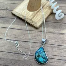 Labradorite Sterling Silver Necklace