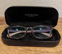 COACH, HC6082, Color 5351 Crys Plum/Crys Plum Blush Grad, glasses