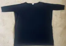 Gap Women’s Black Oversized T-Shirt Dress with Pockets in Size XS
