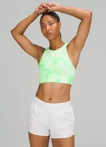 Lululemon  Energy Bra High Neck Long Line Shibori Green Medium Support B-D Size 4