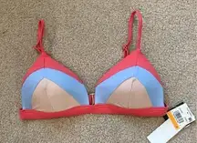 New with tags Hula honey juniors color block bikini top in size small