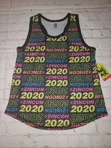 Nwt ZUMBA WOMEN'S 2020 ATHLETIC TANK TOP MESH LIGHT WEIGHT SIZE XS