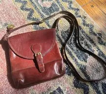 Vintage Brahmin Leather Crossbody Handbag