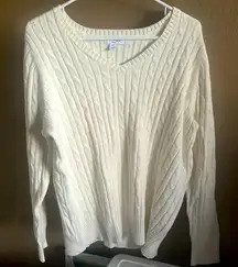 Sweater Long Sleeve V Neck 