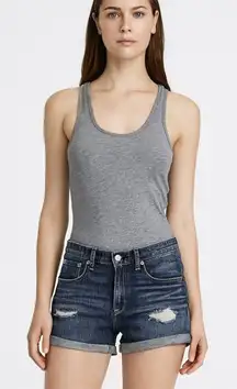 Rag &‎ Bone Boyfriend Distressed Cuffed Jean Short in Sheffield Size 24