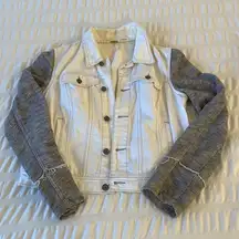 Free People  White Denim Jacket