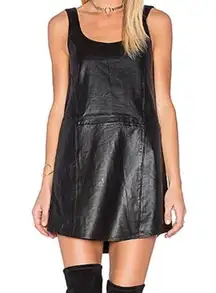 NWT  Revolve Faux Leather Tank Dress Size Small