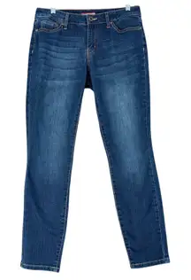Tommy Hilfiger Women Blue Wash Denim Jeans Skinny Fit Size 6 Short