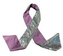 Silver Sequin Belt or Neck Tie NWOT