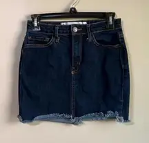 O2 denim medium mini skirt