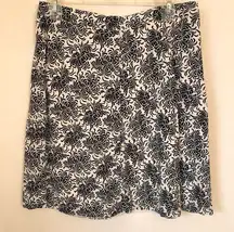 Gap The  Cotton Black/White Print skirt 6