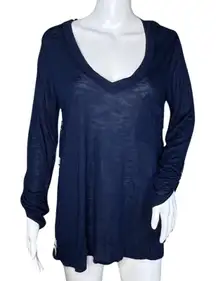 Anthropologie Porridge Shirt Womens‎ Medium Blue Wave Tee Essential Basic Casual