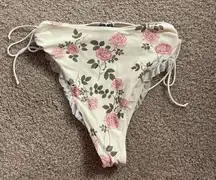 For love and lemons  floral nylon spandex bikini bottom size xs