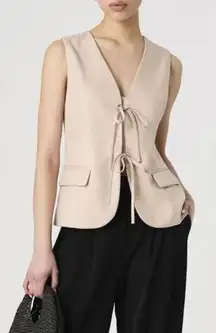 French Connection Tie Front Vest Size S