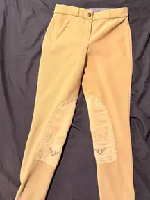Tuff Rider Tan Riding Pants with Knee Patches