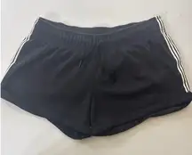 2019 Adidas Black White 3 Stripe Sweat shorty Shorts Athletic Casual Size L