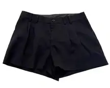 Divided  H&M Pleated Dressy Shorts Black