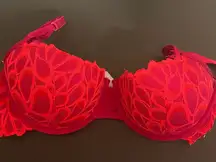 Savage X Fenty Vibrant Red Lace Bra‎