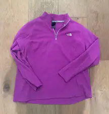 Purple Fleece Half Zip