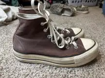 Brown Converse High-Top Platform