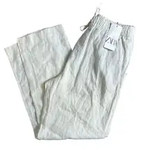 Zara Cream Linen Pants