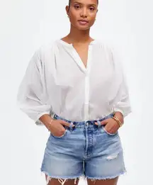 MADEWELL The Curvy Brynn Denim Jeans Shorts in Hallstead Wash Size 30