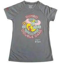 NEW Women’s runDisney DUMBO DOUBLE DARE Challenge 2016 Race Champion Tech Shirt