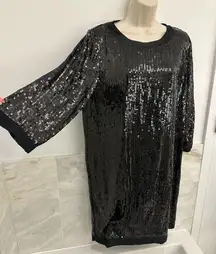 Love Moschino Black Sequence Mini Dress