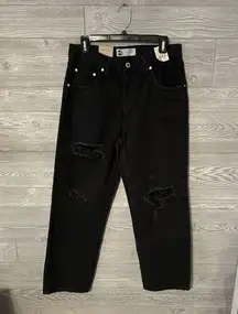 Levi's  Silver Tab ‘94 Baggy Distressed Black Denim Jeans 29x29 Women’s Straight